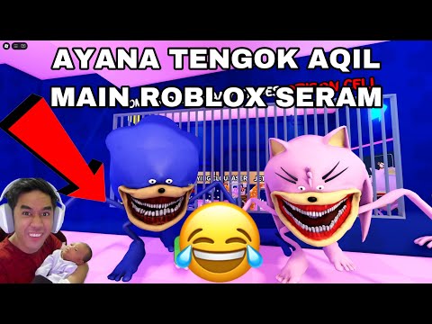 AKU TUNJUK AYANA MUKA LAWAK SONIC PRISON OBBY 😂