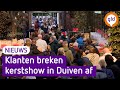 Klanten helpen met opruimen kerstshow