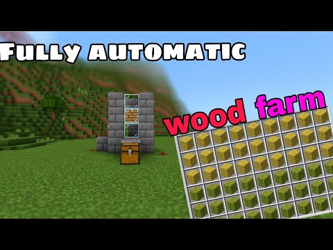 Minecraft : EASIEST wood farm || automatic wood farm [1.20 +]