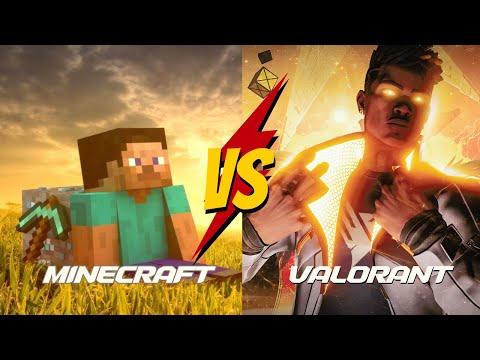 Watch the most INSANE Minecraft VS Valorant Battle Now! 😱🔥 300 Subs Goal!