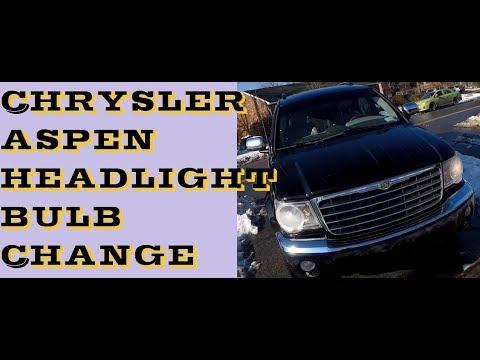 How to change headlight bulb in Chrysler Aspen
