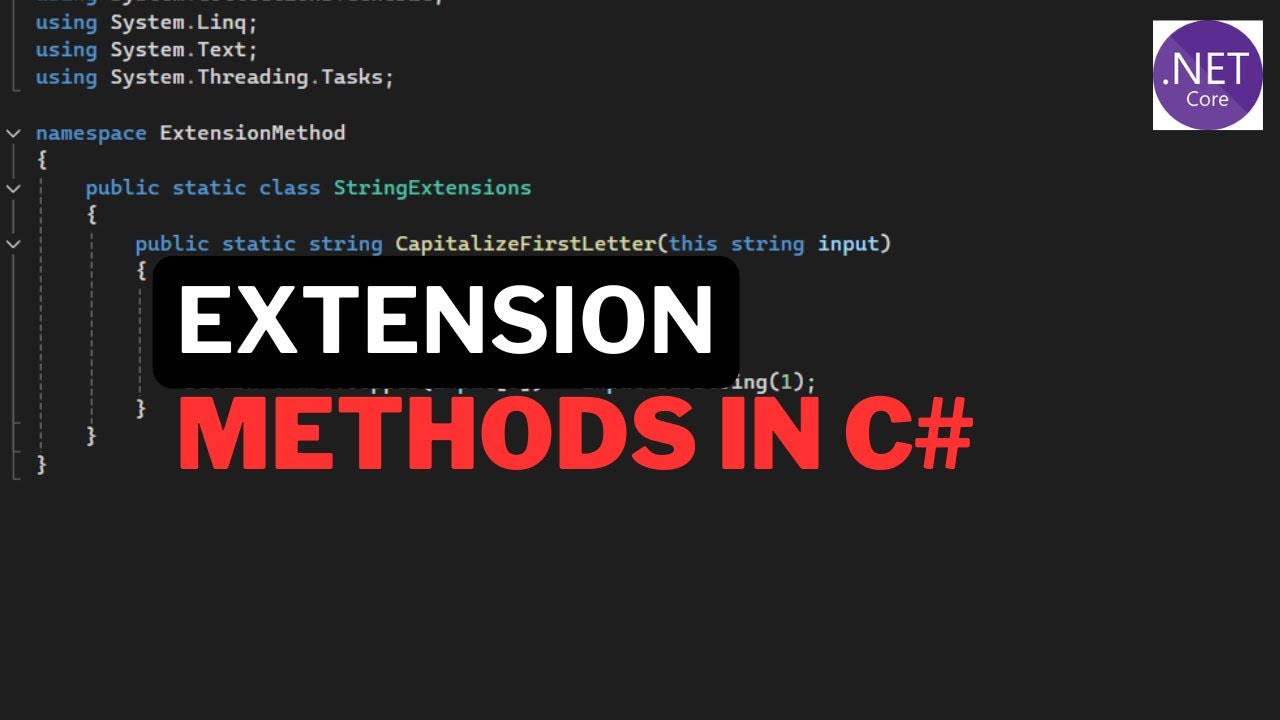 Extension Methods in C# Explained with Real-World Examples | Top C# Interview Question
