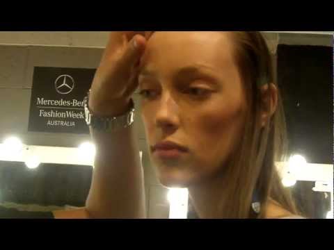 Backstage Makeup with Elizabeth Arden for Roopa SS12-13 Collection Show at MBFWA
