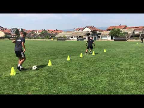 Slalom Drills Football Training | KF Kumanova Milano u15