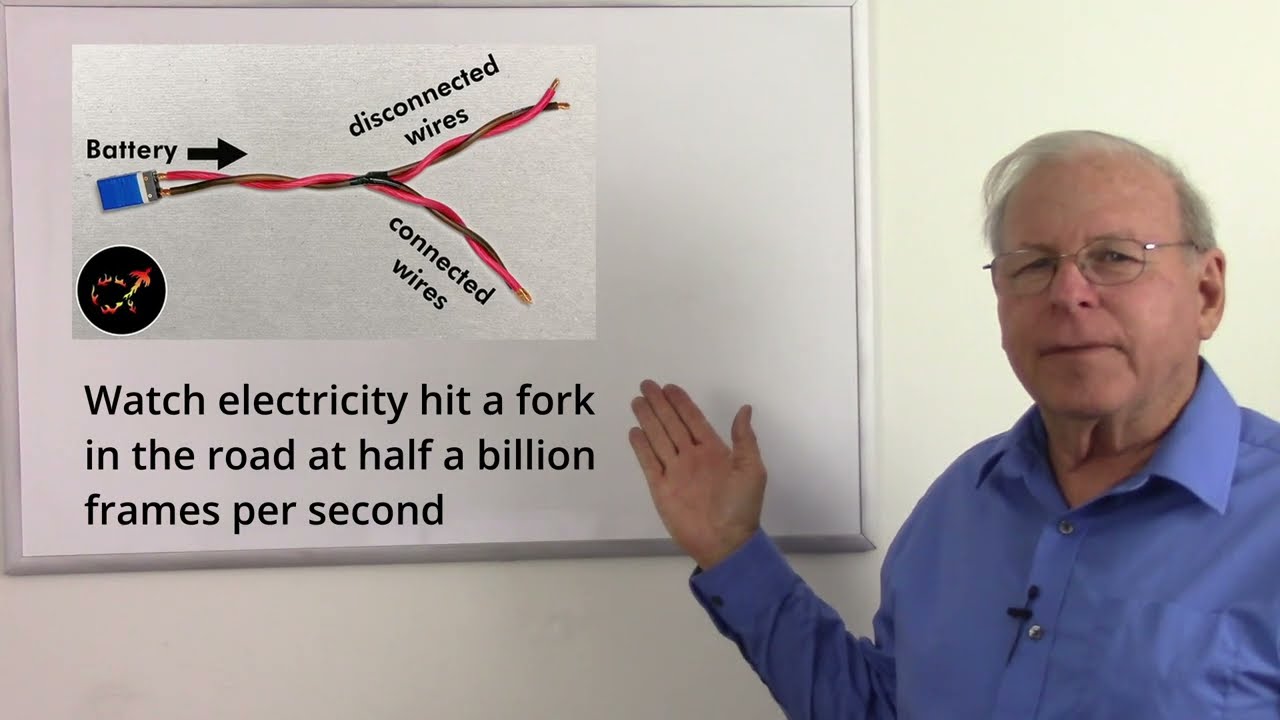 Response to: Watch electricity hit a fork in the road at half a billion frames per second.mp4