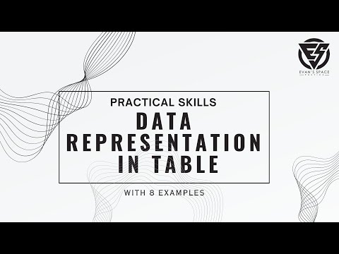 Data representation in tables (with 8 examples) | Evan's Space