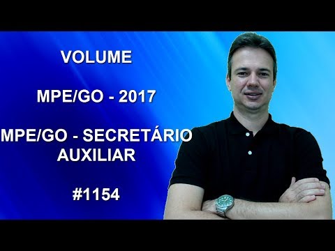 1154 - MPE/GO - 2017 - MPE/GO - VOLUME (www.gurudamatematica.com.br)
