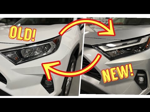 CHANGING 2021 Toyota RAV4 headlights to NEW 2022 RAV4 headlights!?
