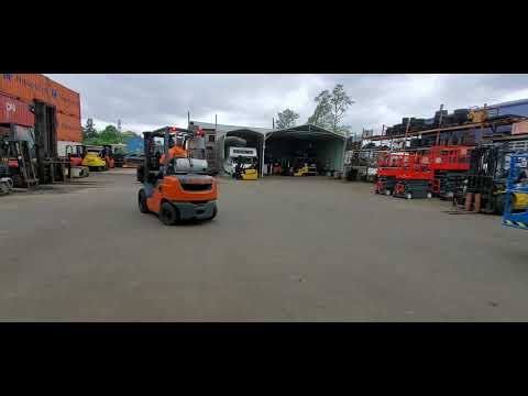 Toyota 8FGU25 5,000LB Forklift basic function demo Video