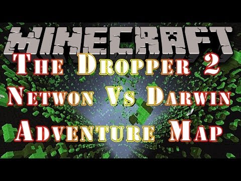 Minecraft: Adventure Map - The Dropper 2 Newton Vs Darwin [Part 1]