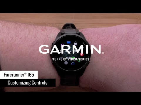 Garmin Support | Forerunner® 165 Series | Customizing Controls