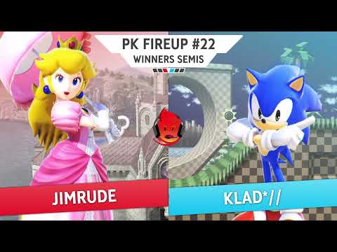 Jimrude (Peach, Diddy Kong) vs Klad (Sonic, Sephiroth) - PK Fireup #22 Winners Semi Finals