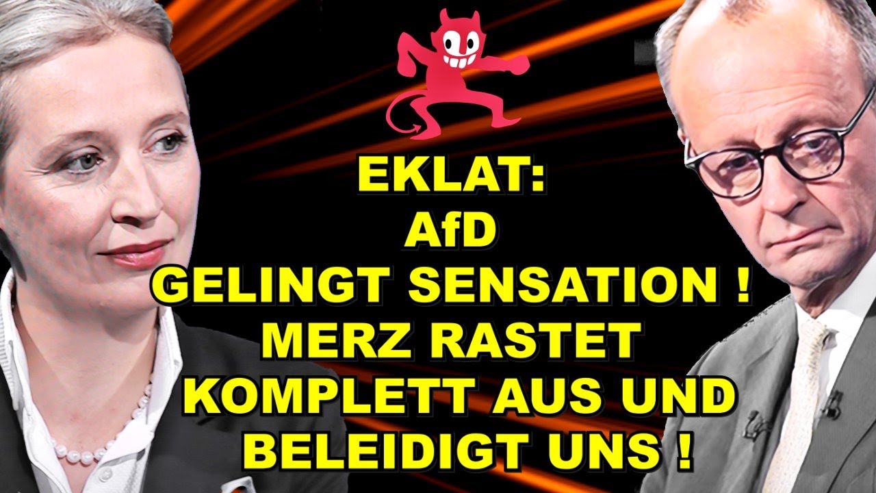 AfD mit SENSATION! MERZ RASTET AUS!