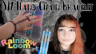 How To Make A DIY Rainbow Loom Hand Chain Bracelet | Rainbow Loom Hook Only | Rainbow Loom 2020