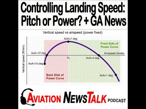 224 Controlling Landing Speed with Pitch or Power? + GA News