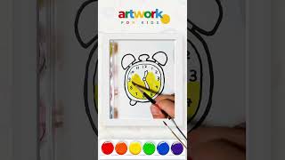 How to Draw a Cute Clock ⏰ | Easy & Fun Art Tutorial for Kids!