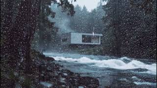 The sound of heavy rain for relaxation, concentration, or the best night's sleep