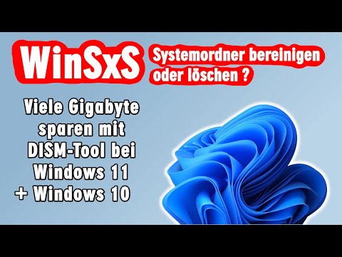 Windows 11 und 10 bereinigen + aufräumen - WinSxS Ordner - viel Speicherplatz freigeben windows.old