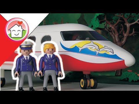 Playmobil policja po polsku  Samolot - Rodziną Hauserów
