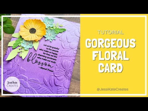 Detailed Floral Card for Any Occasion | Be Bold Blooms from Spellbinders