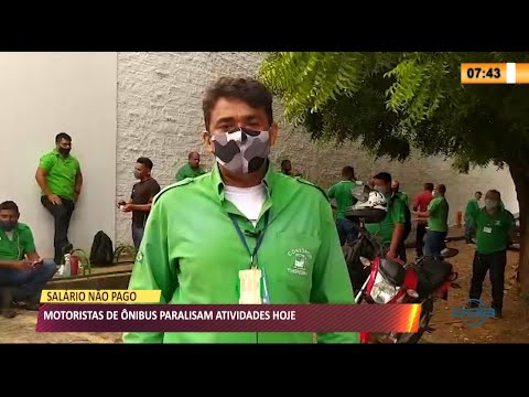 Motoristas e cobradores de í´nibus paralisam atividades hoje por descumprimento de acordo 19 03 2021