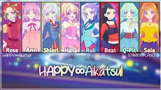 Download lagu Aikatsu Planet - HAPPY∞Aikatsu! - STARRY PLANET☆ - Short & Lyrics [KAN/ROM/ENG] mp3