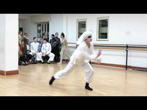 Le Fiabe Danzate, prove in costume, assolo del piccolo Pulcinella