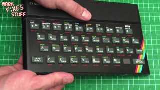 Sinclair ZX Spectrum 48k repair: Remove the faceplate on a rubber keyed Sinclair Spectrum