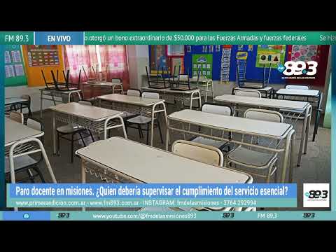 Acatamiento total del paro docente en Misiones pese a la ley de servicio esencial