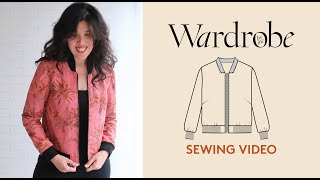 How to sew a bomber jacket| Sewing Tutorial | Wardrobe By Me