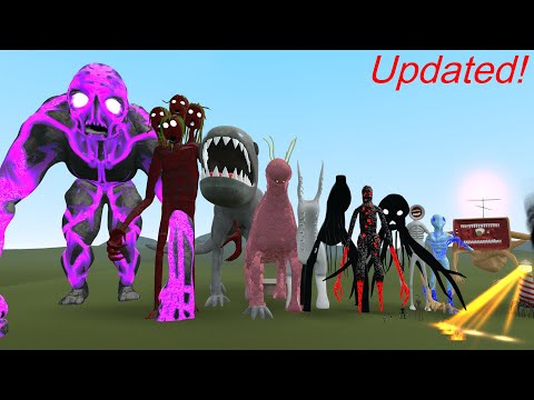 NEW UPDATED ALL TREVOR HENDERSON CREATURES SIZE COMPARISON!! Garry's Mod