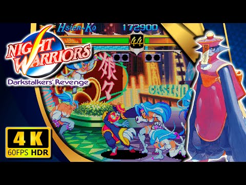 Night Warriors: Darkstalkers' Revenge (Arcade) 【Longplay】