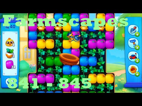 Farmscapes Level 841 - 845 HD Gameplay Walkthrough |  3 - match game | android | ios | pc | app