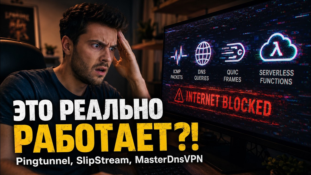 Самые безумные способы обхода блокировок: Pingtunnel, SlipStream, MasterDnsVPN
