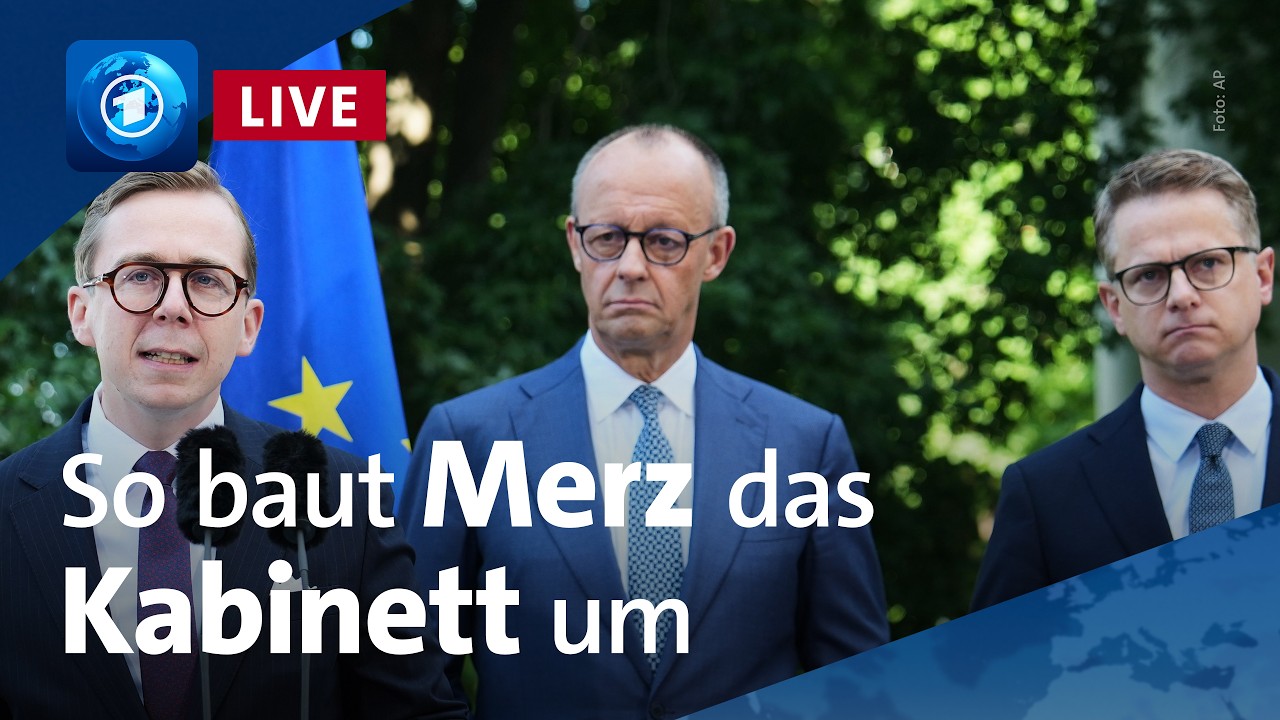 LIVE: tagesschau – Merz' Kabinettsumbau, Waldbrände, DFB-PK zu Klopp