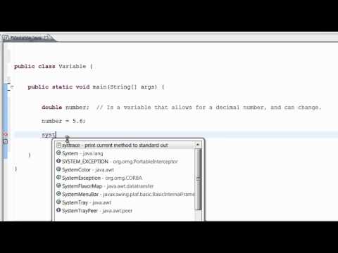 7th Java Tutorial Working With Variables