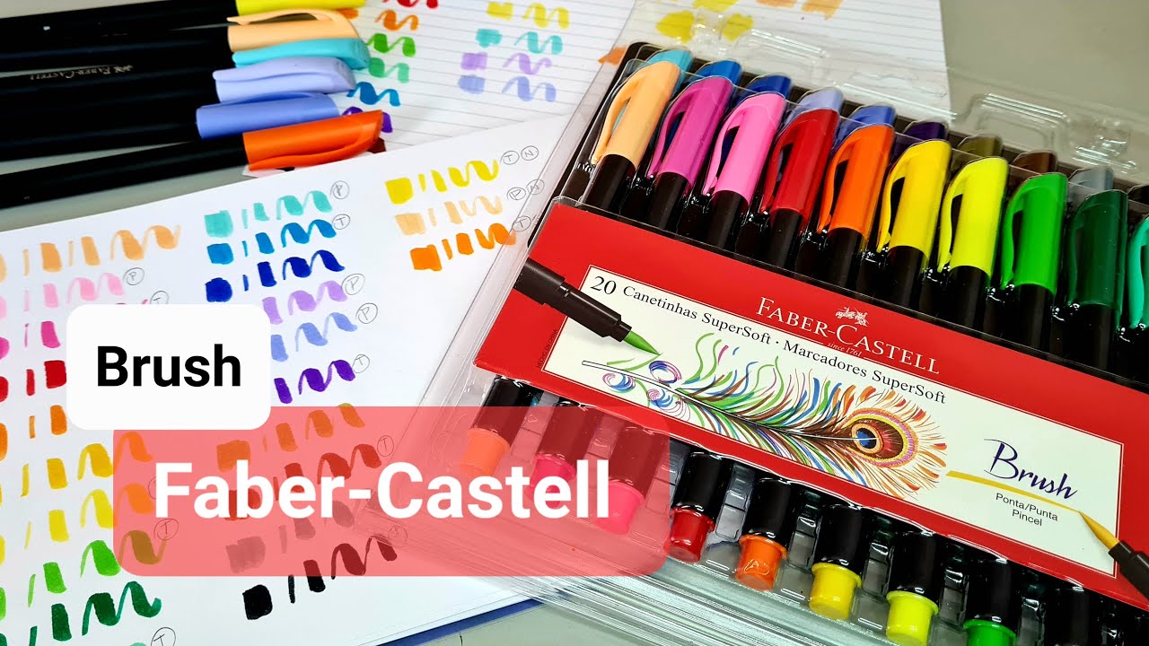 Watch Now Brush pen 20 cores Faber-Castell Brush pen 20 cores Faber-Castell