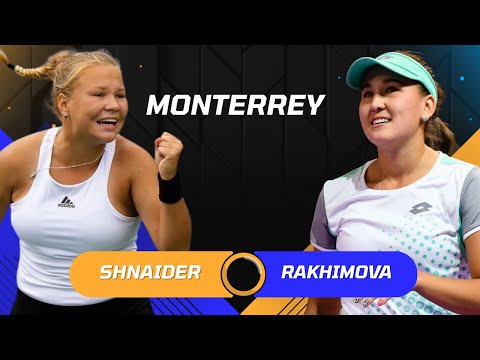 Diana Shnaider vs Kamilla Rakhimova | 2025 Monterrey | WTA Match Highlights