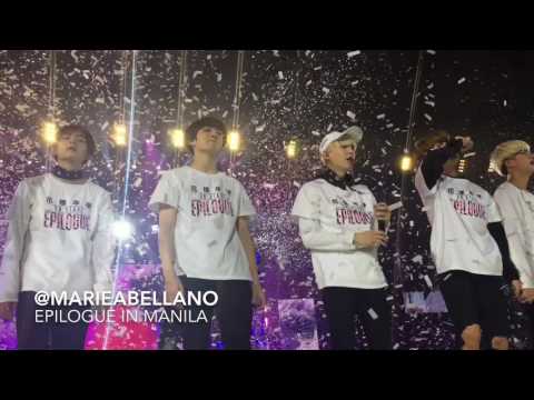 160730 BTS Epilogue in Manila: I Need U @MOA Arena