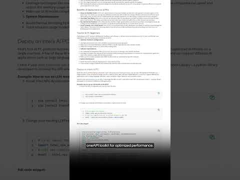 Guide to deploying AI Applications on AI PCs | September 2024 | oneAPI Dev News | Intel Software