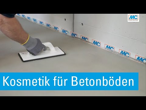 Betonböden schöner machen - Fußböden kosmetisch instand setzen