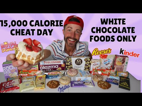 15,000 CALORIE CHEAT DAY | WHITE CHOCOLATE ONLY CHALLENGE