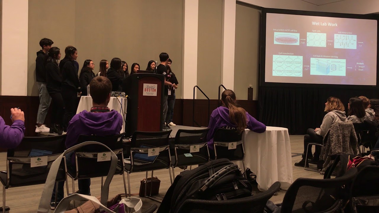New York City iGEM Team presentation in 2018 iGEM Giant Jamboree in Boston MA on October 26, 2018