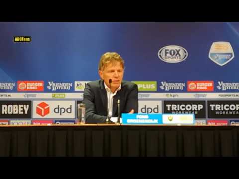Persconferentie Alfons Groenendijk na Willem II - ADO Den Haag