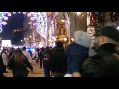 Sant'Agata 2019, giro interno: candelore in via Etnea