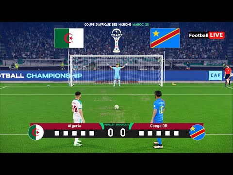 ALGÉRIE vs RD CONGO - Penalty Shootout | Coupe d'Afrique des Nations 2025 | eFootball PES