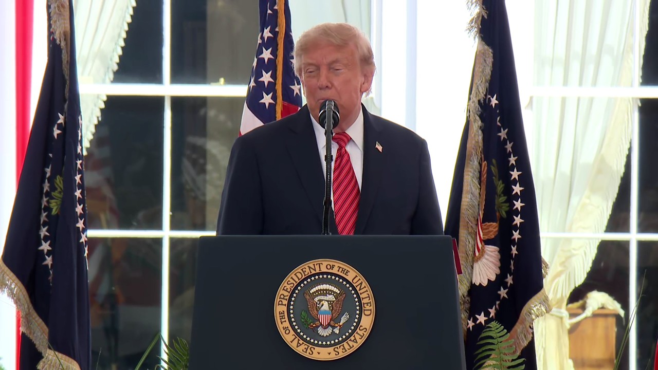 President Trump Delivers Remarks to U.S. Embassy Personnel and Business Leaders video preview