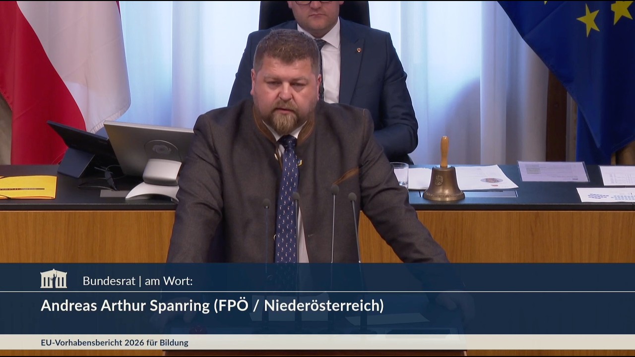 Andreas Arthur Spanring - EU-Jahresvorschau 2026 (Bildungsministerium) - 7.5.2026