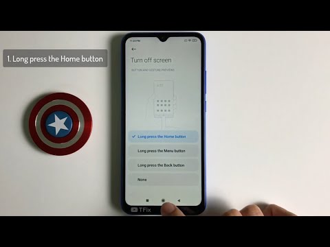 6 ways to lock screen with 1 touch on Xiaomi Redmi 9A Android 10, MIUI 12