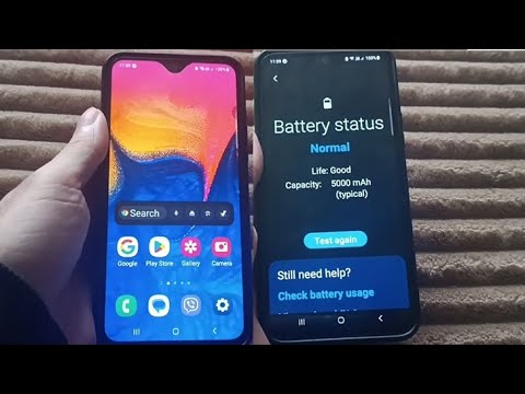 How to check samsung battery health A10